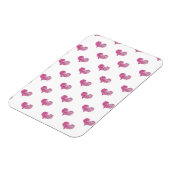 Liebe Valentine's Day Hot Pink Heart Sketch Magnet (Linke Seite)