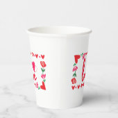 Liebe Valentine's Day Paper Cups Pappbecher (Rechts)