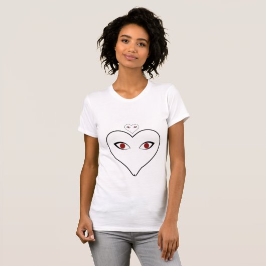 Liebe Valentines Herzbeschwerden T-Shirt (Vorne ganz)