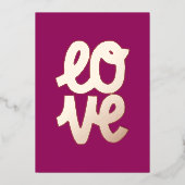 Liebe Valentines "I Liebe you" Folien Feiertagskarte (Vorderseite)