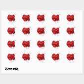 Liebe Valentine's (Personalize) - Heart Stickers (Blatt)