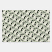 Liebe Valentinins Herz schwarz und rosa Geschenkpapier Set (Vorderseite 3)