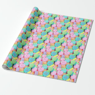 Liebe valentinische Süßigkeiten Geschenkpapier