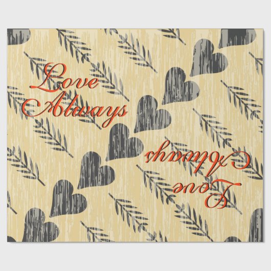 Liebe Valentinpapier Geschenkpapier (Flach)