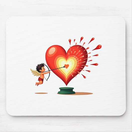Liebe Valentinstag 1 T-Shirt  Mousepad (Vorne)