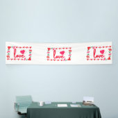Liebe Valentinstag 2.5x12 Vinyl Banner (Messeveranstaltung)