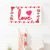 Liebe Valentinstag 3x5 Vinyl Banner (Insitu)
