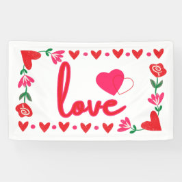 Liebe Valentinstag 3x5 Vinyl Banner
