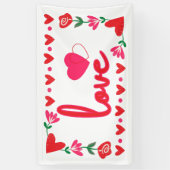 Liebe Valentinstag 3x5 Vinyl Banner (Vertikal)