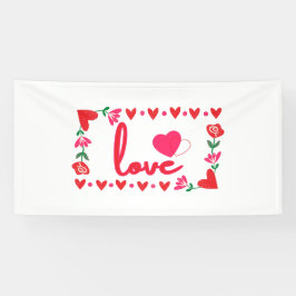 Liebe Valentinstag 4x8 Vinyl Banner