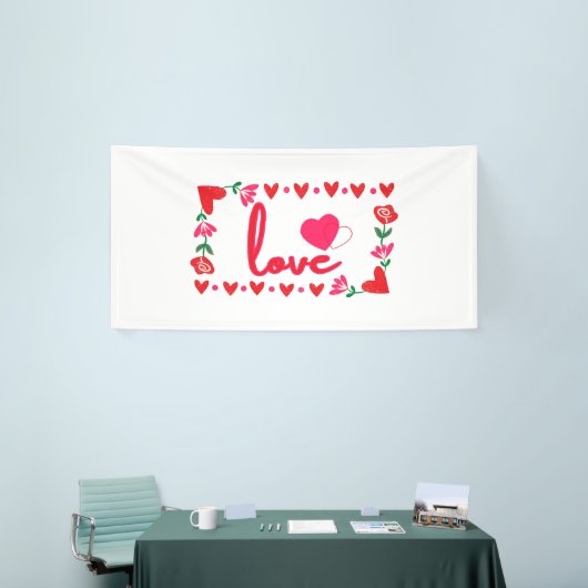 Liebe Valentinstag 4x8 Vinyl Banner (Messeveranstaltung)
