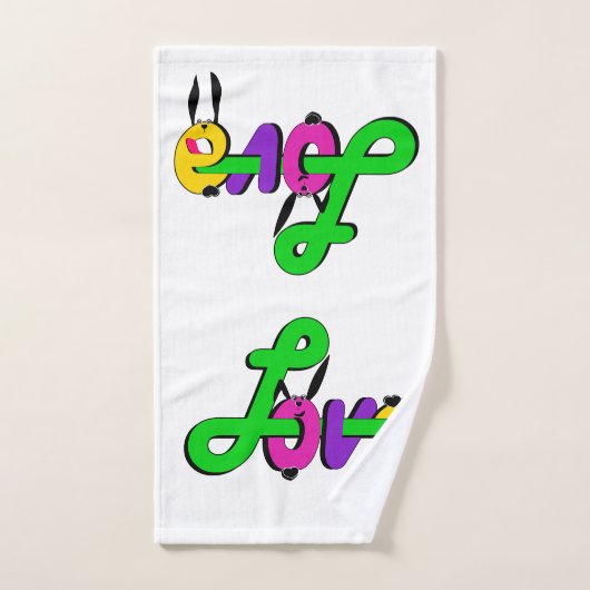 Liebe, Valentinstag Badhandtuch Set (Handtuch)