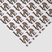 LIEBE Valentinstag Braun Schokolade Drop Candy Seidenpapier (Ausschnitt)