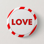 Liebe Valentinstag Button (Vorderseite)