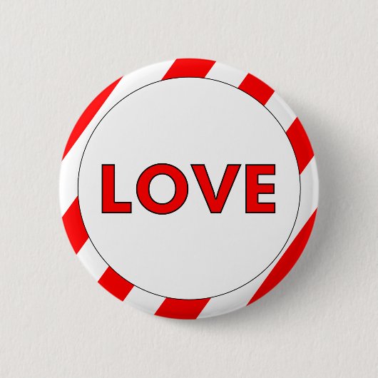 Liebe Valentinstag Button (Vorderseite)