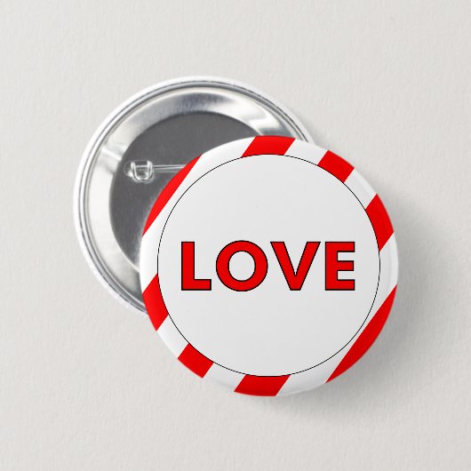 Liebe Valentinstag Button (Vorne & Hinten)