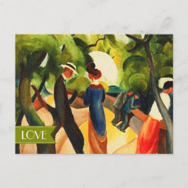 Liebe. Valentinstag der Kunst Feiertagspostkarte