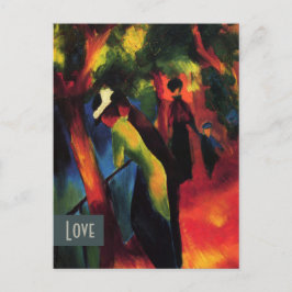 Liebe. Valentinstag der Kunst Feiertagspostkarte