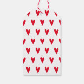 Liebe | Valentinstag des Roten Herzens Geschenkanhänger (Rückseite)