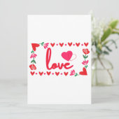 Liebe Valentinstag Einladung (Stehend Vorderseite)