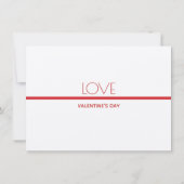 Liebe Valentinstag | Einladung (Rückseite)