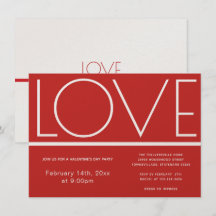 Liebe Valentinstag | Einladung