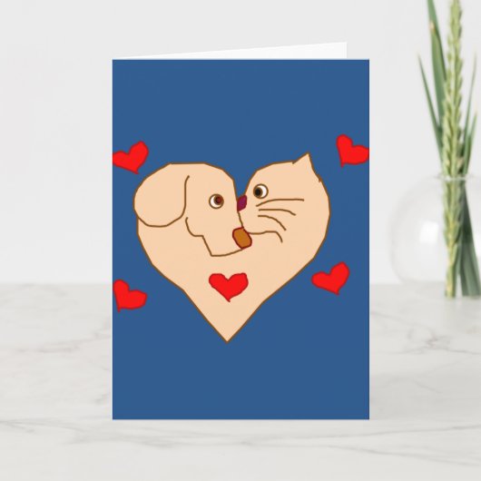 Liebe-Valentinstag Feiertagskarte (Vorderseite)