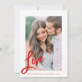 Liebe | Valentinstag Fotokarte Feiertagskarte (Vorderseite)