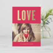 Liebe | Valentinstag Fotokarte Feiertagskarte (Stehend Vorderseite)