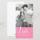 Liebe Valentinstag Fotokarten Feiertagskarte (Vorne/Hinten)