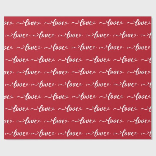 Liebe Valentinstag Geschenkpapier (Flach)