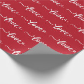 Liebe Valentinstag Geschenkpapier (Ecke)