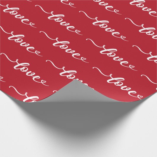 Liebe Valentinstag Geschenkpapier (Ecke)