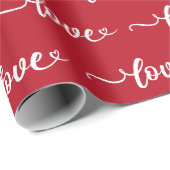 Liebe Valentinstag Geschenkpapier (Rolleneckpunkt)