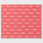 Liebe Valentinstag Geschenkpapier (Flach)
