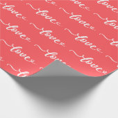 Liebe Valentinstag Geschenkpapier (Ecke)