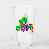 Liebe, Valentinstag Glas (Rückseite)