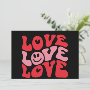 Liebe Valentinstag Groovy Funny Holiday Einladung