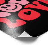 Liebe Valentinstag Groovy Funny Holiday Fotodruck (Ecke)