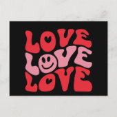 Liebe Valentinstag Groovy Funny Holiday Postkarte (Vorderseite)