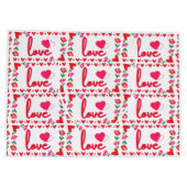 Liebe Valentinstag Große Geschenktasche Geschenktüte (Rückseite)