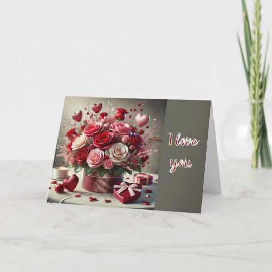 Liebe Valentinstag Grußkarte Karte (Vorderseite)