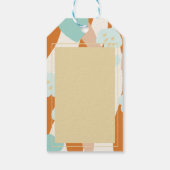 Liebe Valentinstag Herz-Branchen-Blume Orange Geschenkanhänger (Rückseite)