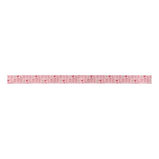 Liebe Valentinstag Herz Satinband (Vorderseite)