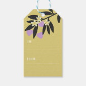 Liebe Valentinstag Herzen Branch Blume Urlaub Geschenkanhänger (Rückseite)