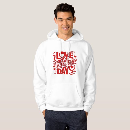 Liebe Valentinstag Hooded Sweatshirt (Vorne ganz)