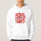 Liebe Valentinstag Hooded Sweatshirt (Vorderseite)