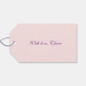 Liebe | Valentinstag | INDIVIDUELLE NAME Geschenkanhänger (Rückseite Horizontal)