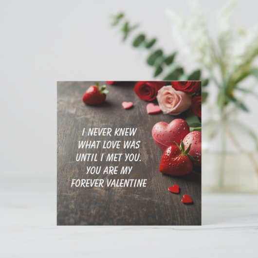 Liebe-Valentinstag-Karten Feiertagskarte (Stehend Vorderseite)