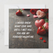 Liebe-Valentinstag-Karten Feiertagskarte (Vorderseite)